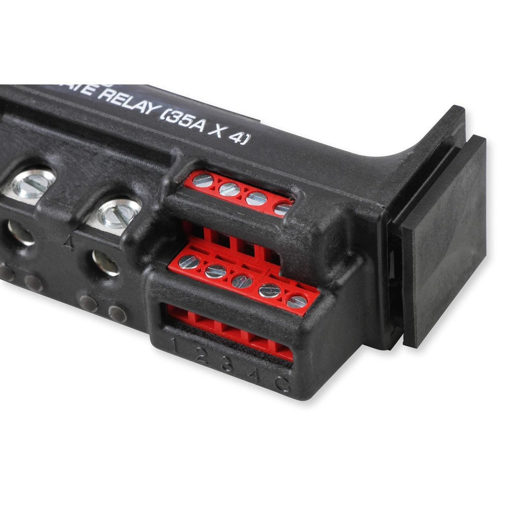 MSD 75643-HC High-Current Solid-State Relay, 35 Amp x4, Black
