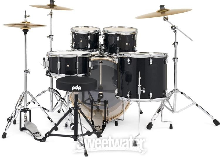 PDP Mainstage 5-piece Drum Set - Black Sparkle