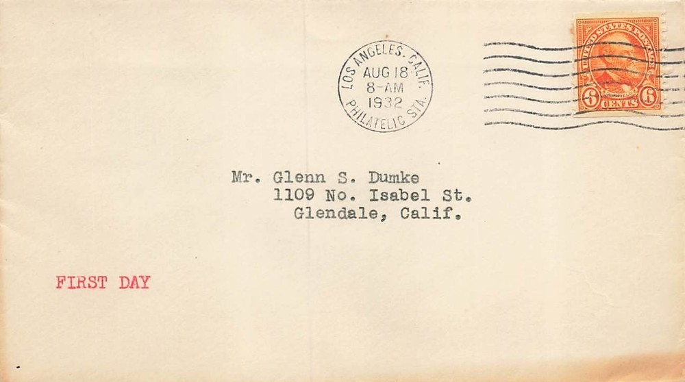 723 6c JAMES GARFIELD COIL FDC