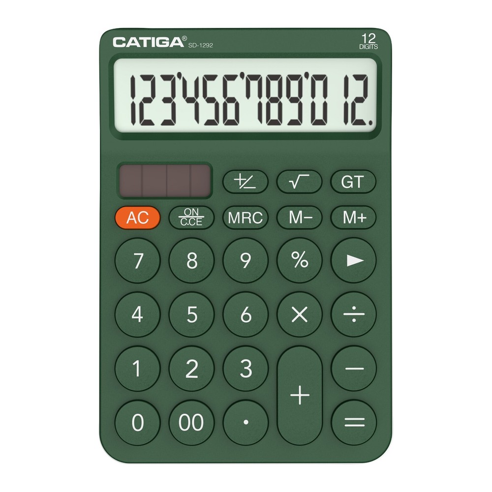 CATIGA 12 Digit Desktop Calculator with Large LCD Display