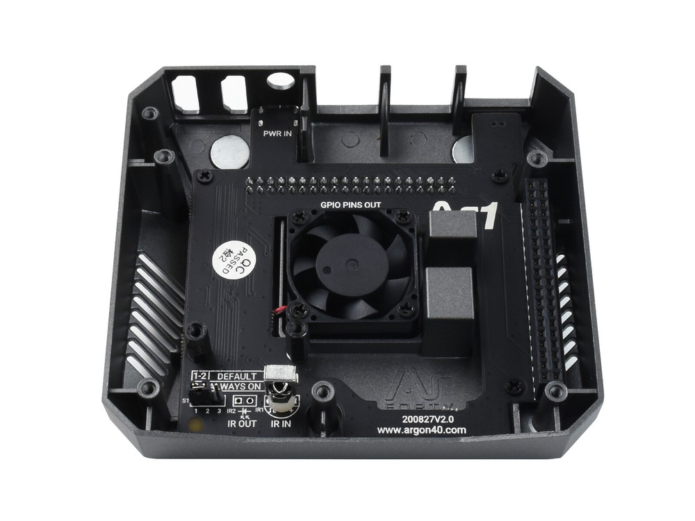 Argon One Aluminum Case for Raspberry Pi 4 with Safe Power Button Cooling Fan