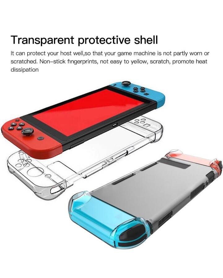 Nintendo switch Console + Joy-Cons Hard PC Crystal Clear Protectors