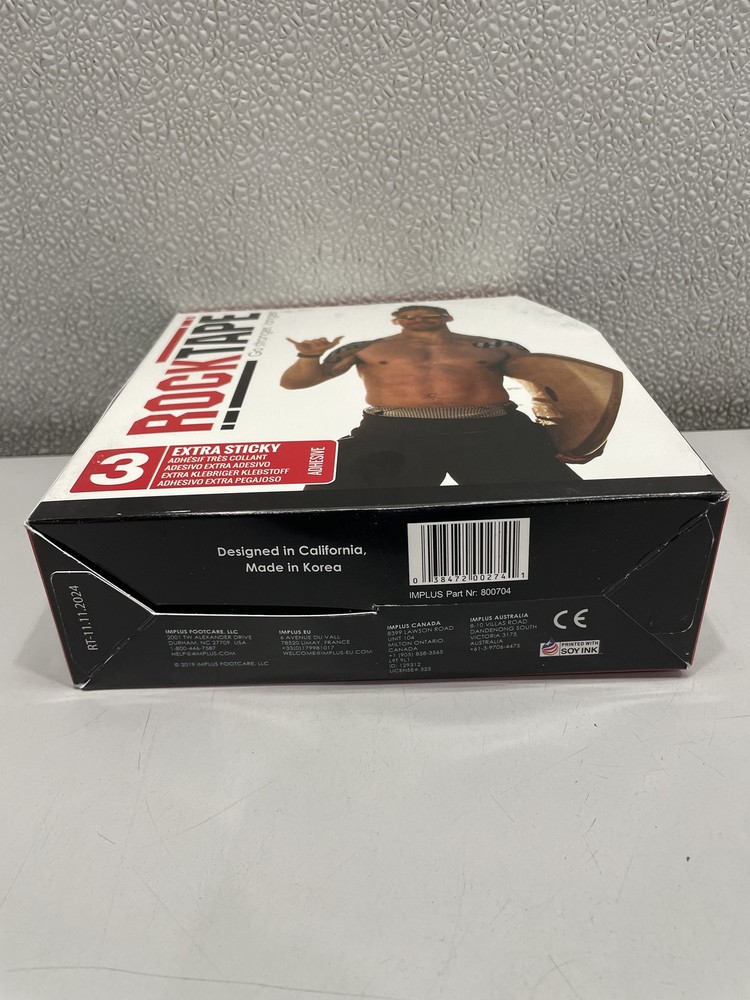 RockTape Extra Sticky Roll 2"x105', Black