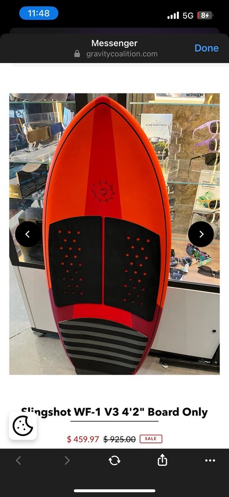 Slingshot Board WF1 2020 And Hydrofoil