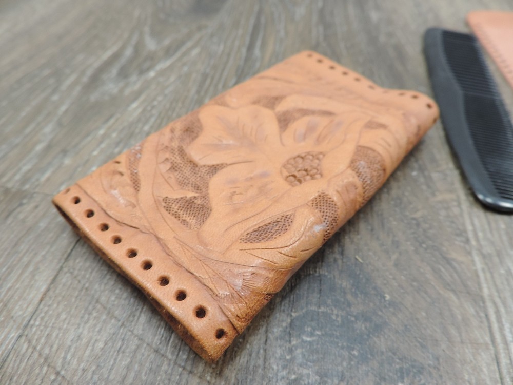 2 Leather Projects Key Holder Comb Case Leather Only