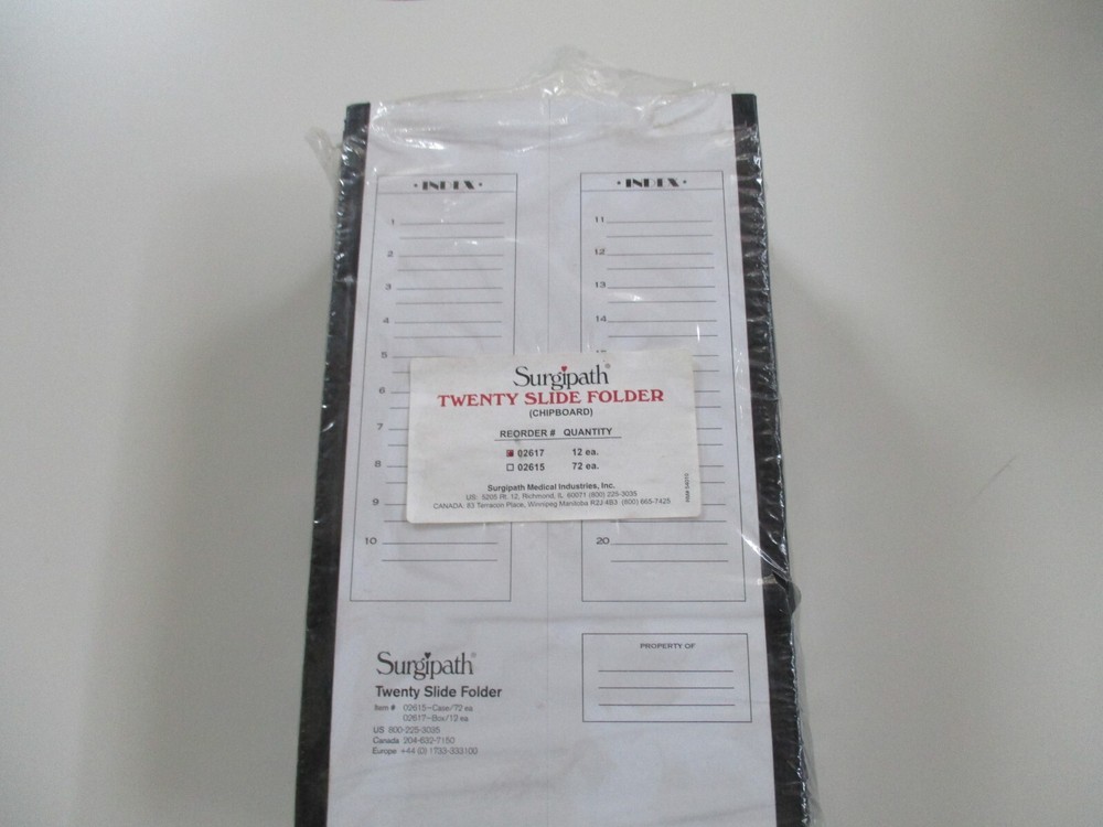 Microscope slide folder