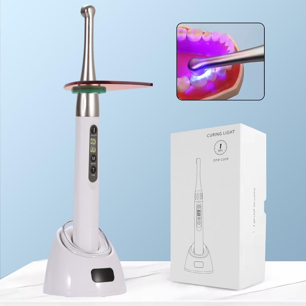LED Dental Wireless Curing Light 1 Second Cure Lamp 2500mw/cm2