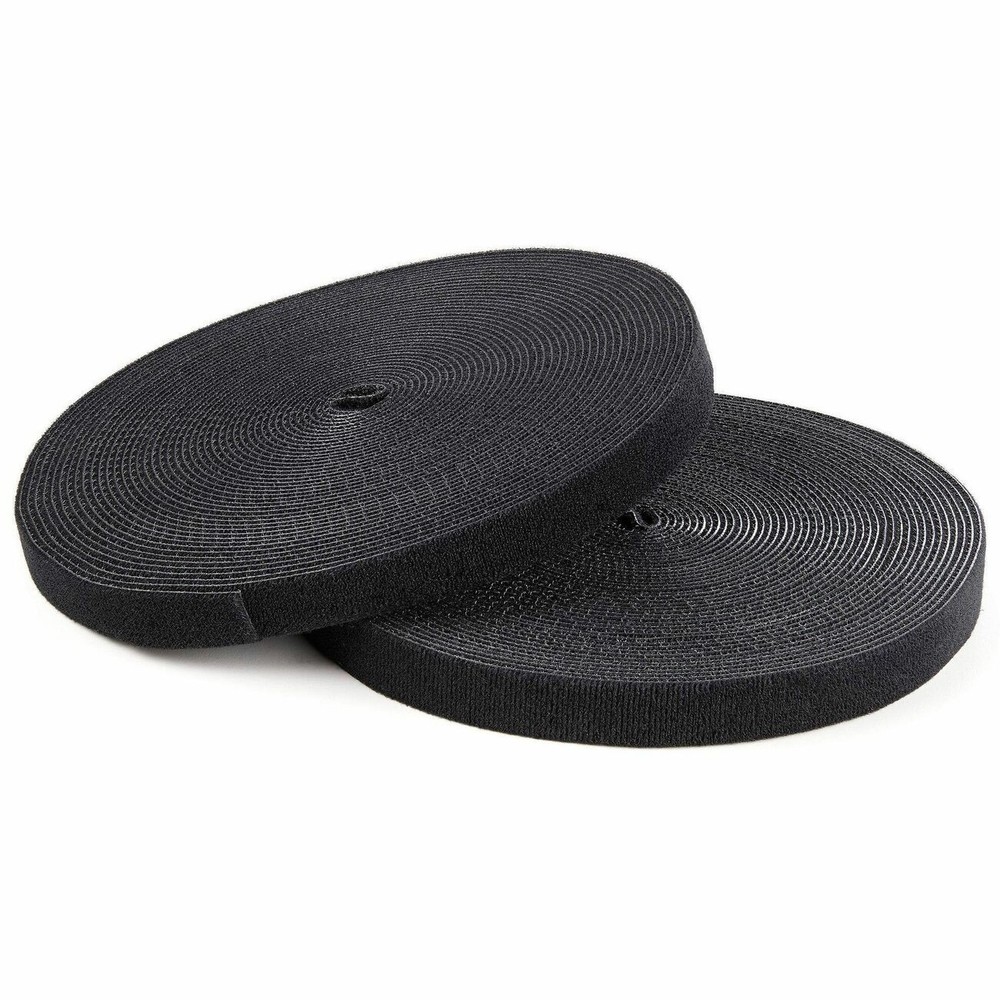 StarTech HKLP100 100ft Hook-and-Loop Cable Tie Black
