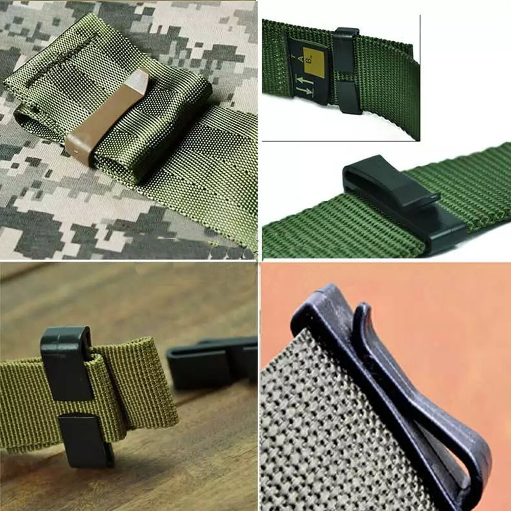 20xQuick-Slip Keeper Buckle Clip MolleTactical Backpack Adjust Webbing Strap 1''