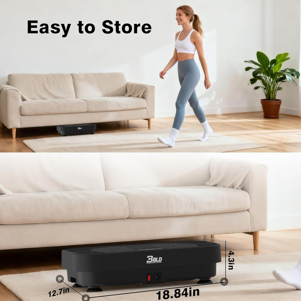Vibration Plate Exercise Machine, 330LB Full Body Vibrating Plate for Lymphatic