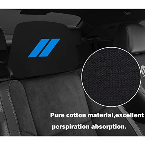 Headrest Covers for Dodge Charger Challenger Durango Accessories Bule Trim