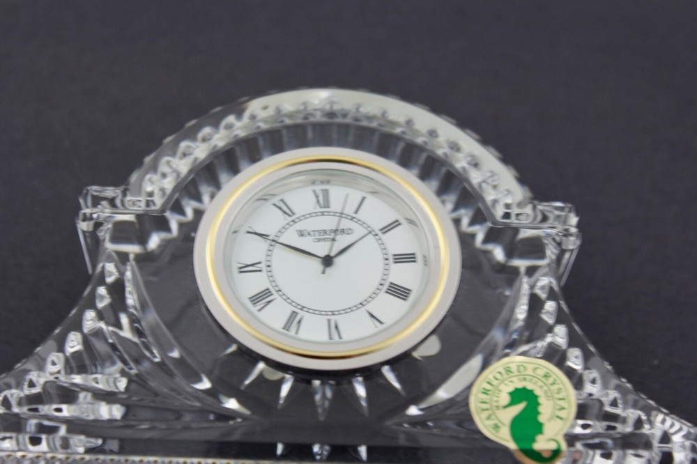 WATERFORD CRYSTAL DEVENISH SMALL CLOCK - MIB