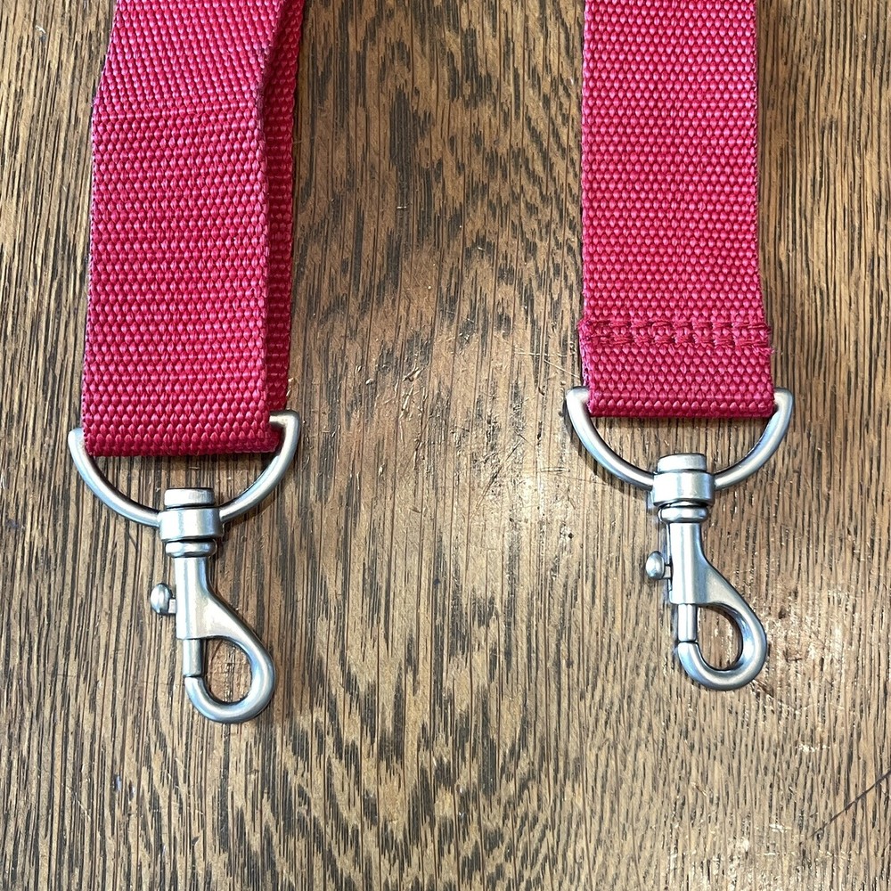 Unbranded adjustable Red shoulder strap replacement heavy metal hardware