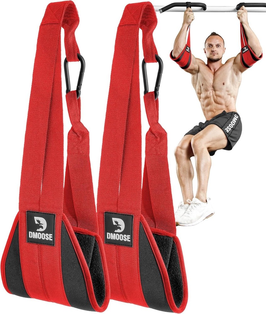 Adjustable Ab Straps for Pull Up Bar - Effective Core Isolation, 330 lbs Max