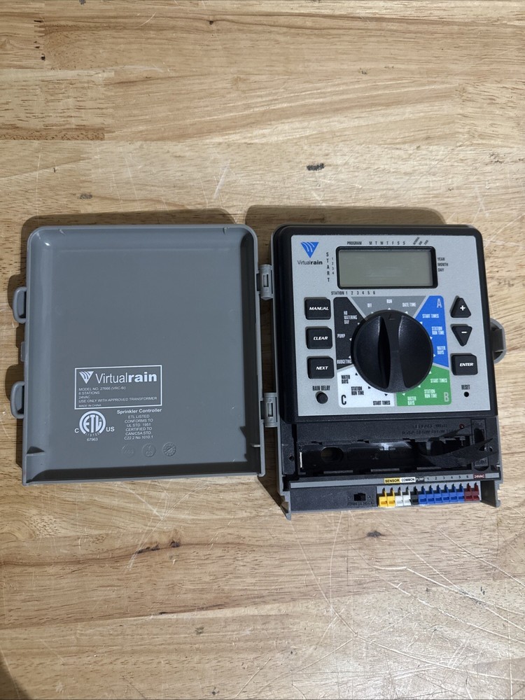 Virtual Rain Sprinkler Controller 27666 VRC-6i  WT12C-103-01-N VirtualRain