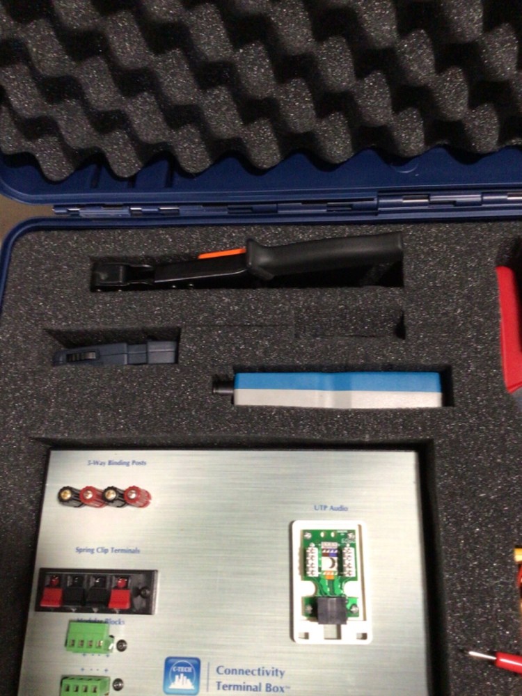 C-Tech Training Tester Case system kit home audio ?? copper cable ??