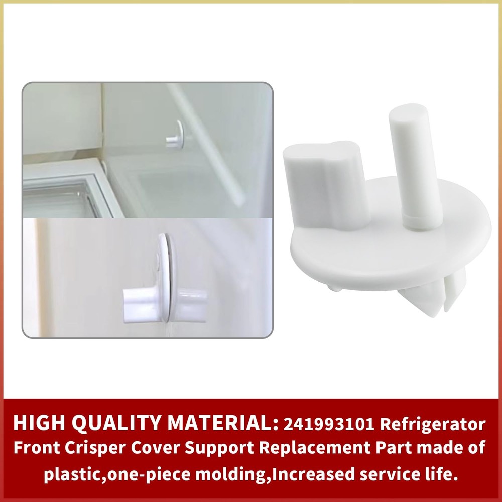 4 Pack 241993101 Crisper Shelf Cover Support Refrigerator Shelf Support Replace