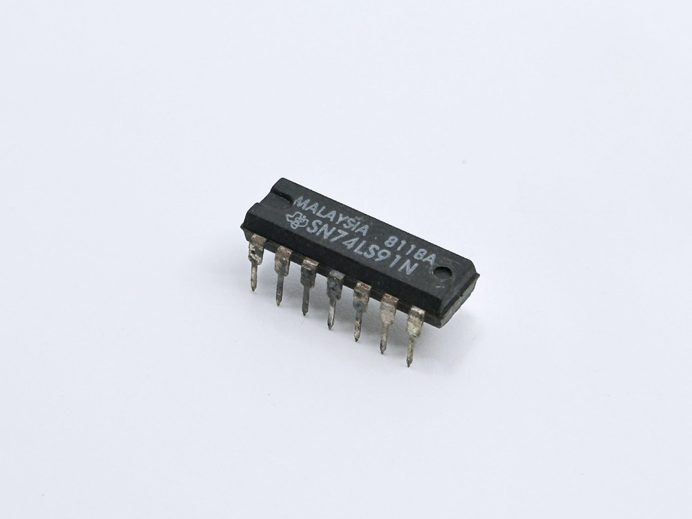 4X SN74LS91N TI 8-Bit Shift Register IC Serial Inputs Complementary Output DIP14