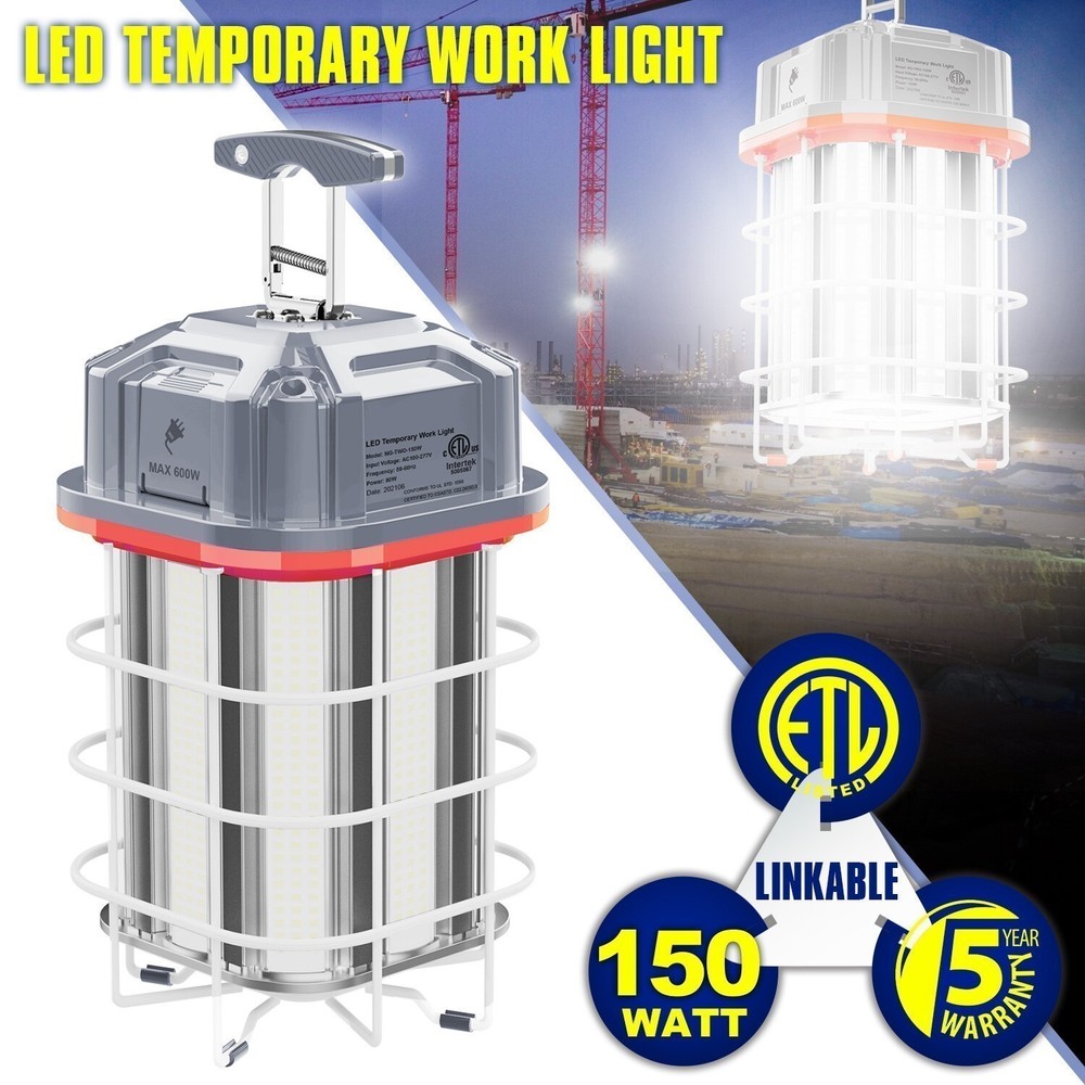 22500LM -150W LED Temporary Work Light Linkable Portable Work Lamp Constructions