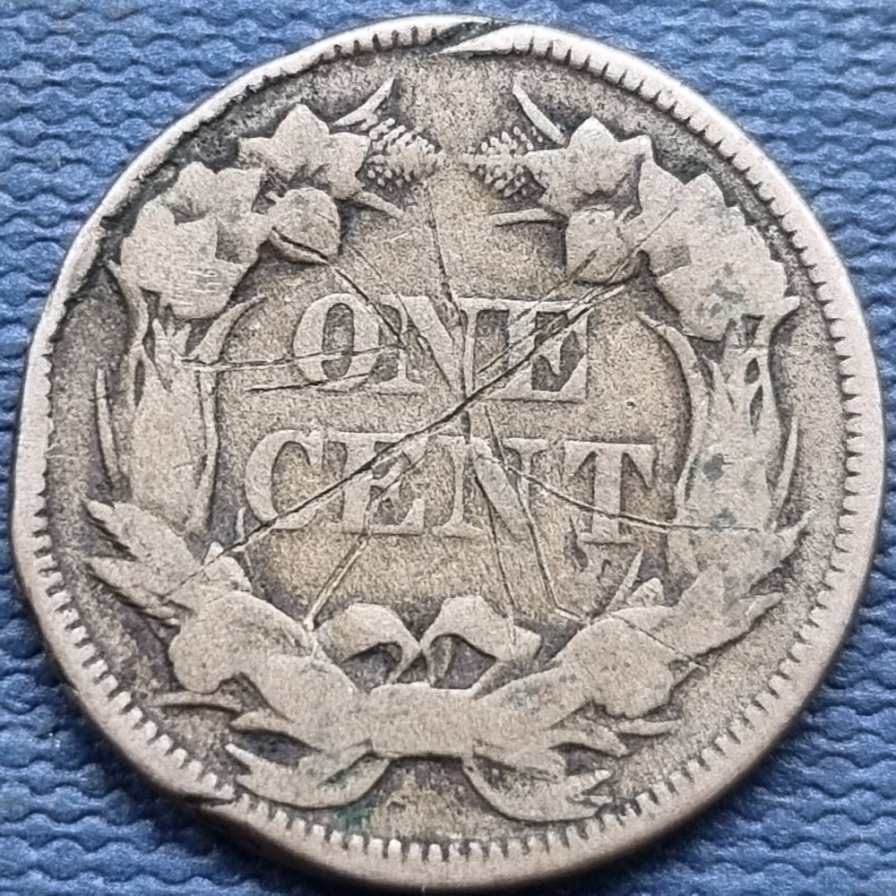 1857 Flying Eagle Cent 1c Circulated #76900