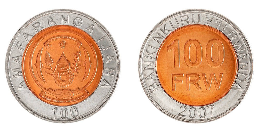 Rwanda 100 Francs, 2007, KM #32, Mint