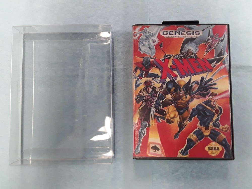 X-Men (Sega Genesis) Authentic BOX ONLY+BOX PROTECTOR