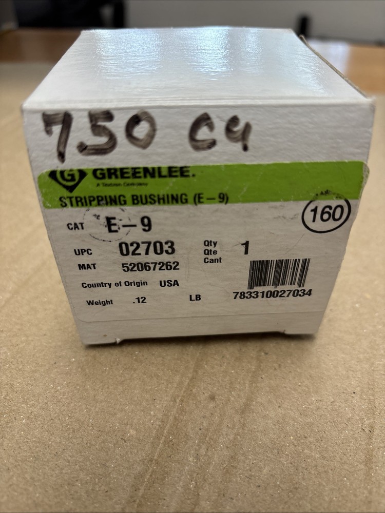 GREENLEE E-9 STRIPPING BUSHINGS