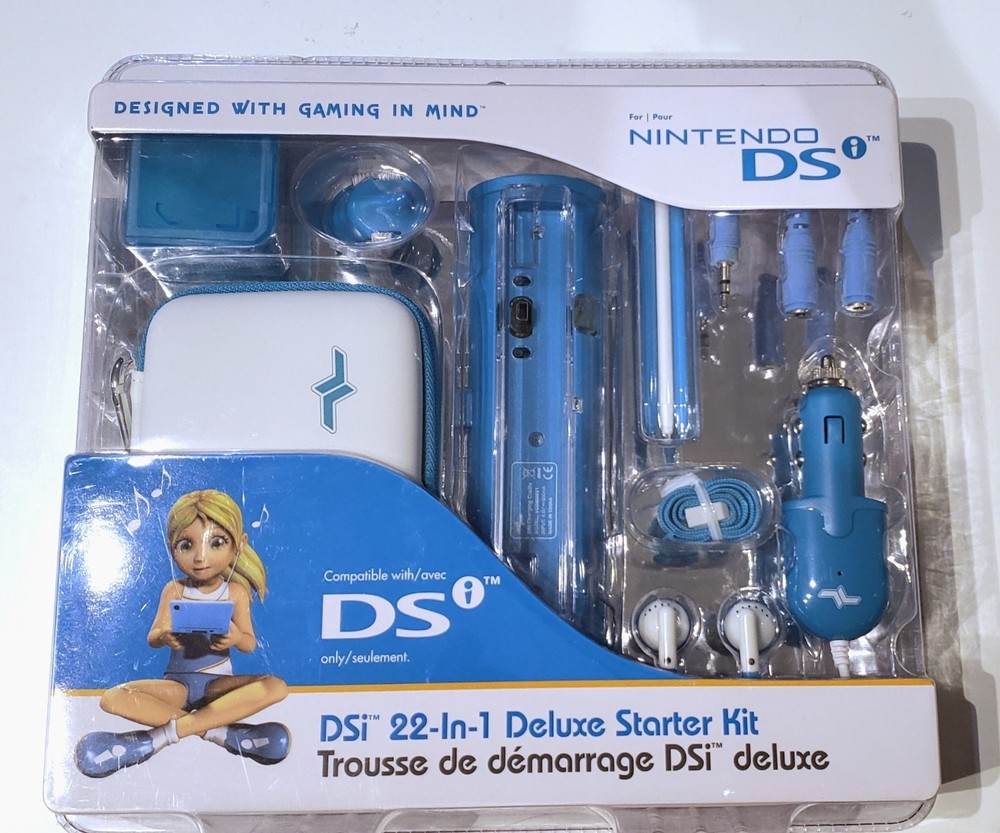 Nintendo DSi 22-In-1 Deluxe Starter Kit (Blue, New & Sealed