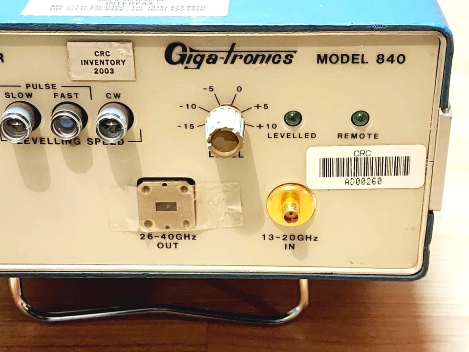 GIGATRONICS FREQUENCY EXTENDER 840 MODULE SIGNAL ANALYSIS TESTING CALIBRATION