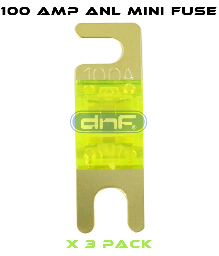 DNF (3 PACK) ANL MINI FUSE 100 AMP - FREE SAME DAY SHIPPING!