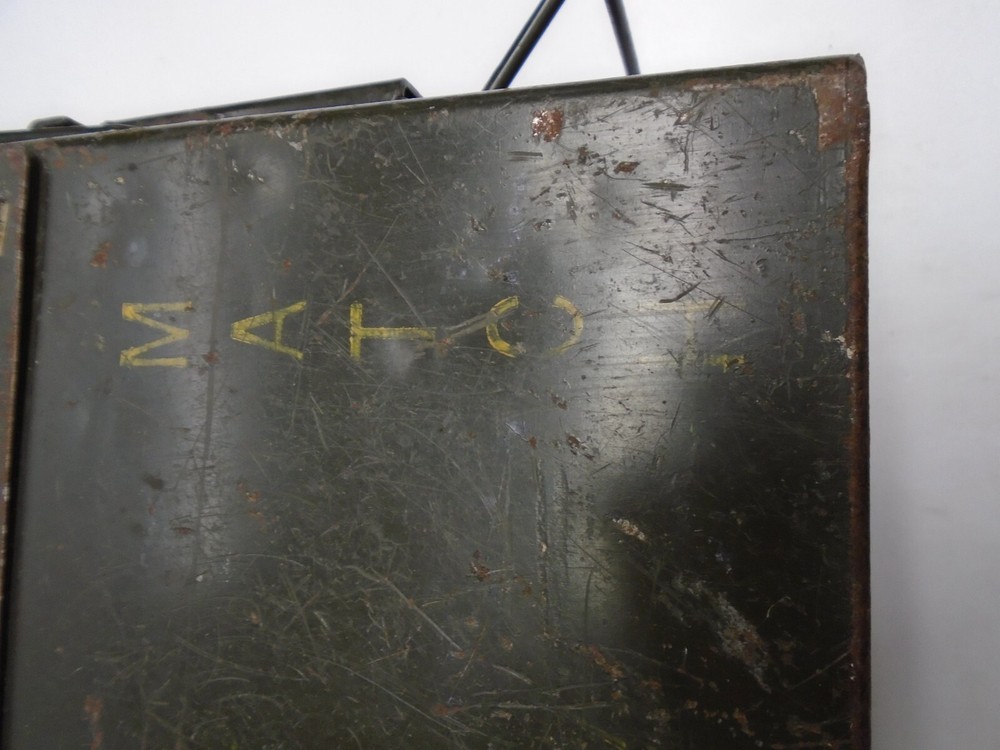 Vintage "SCF METAL AMMO BOX - Marked "MATCH"