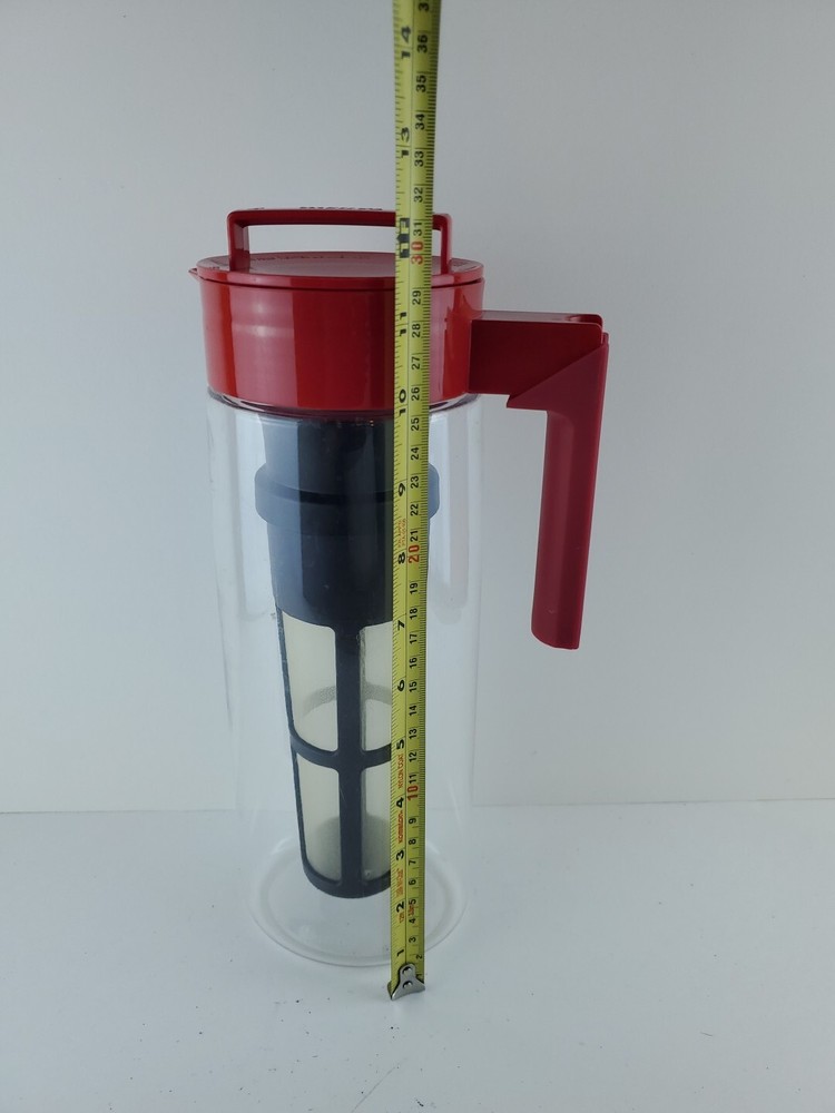 Takeya 2 Quart Cold Brew Coffee OR Tea Maker Pitcher Gray Grey