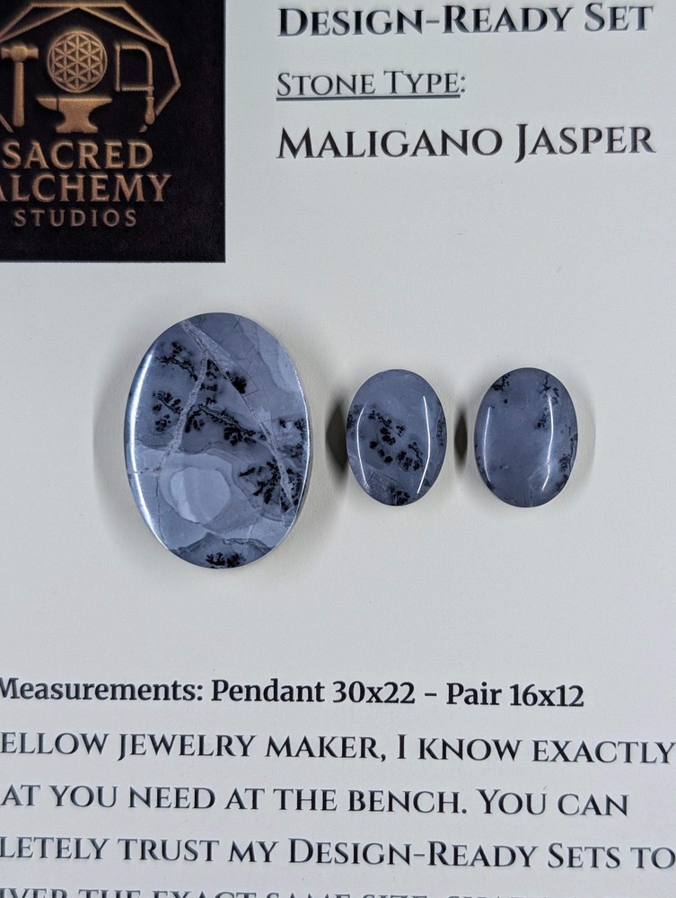 Oval Shape - Maligano Jasper - Design-Ready Set