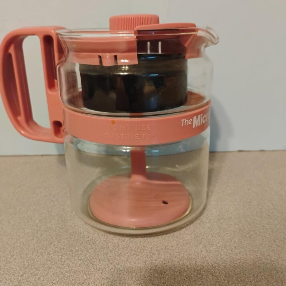 Gemco Vintage Micro Press Coffee Press Pink