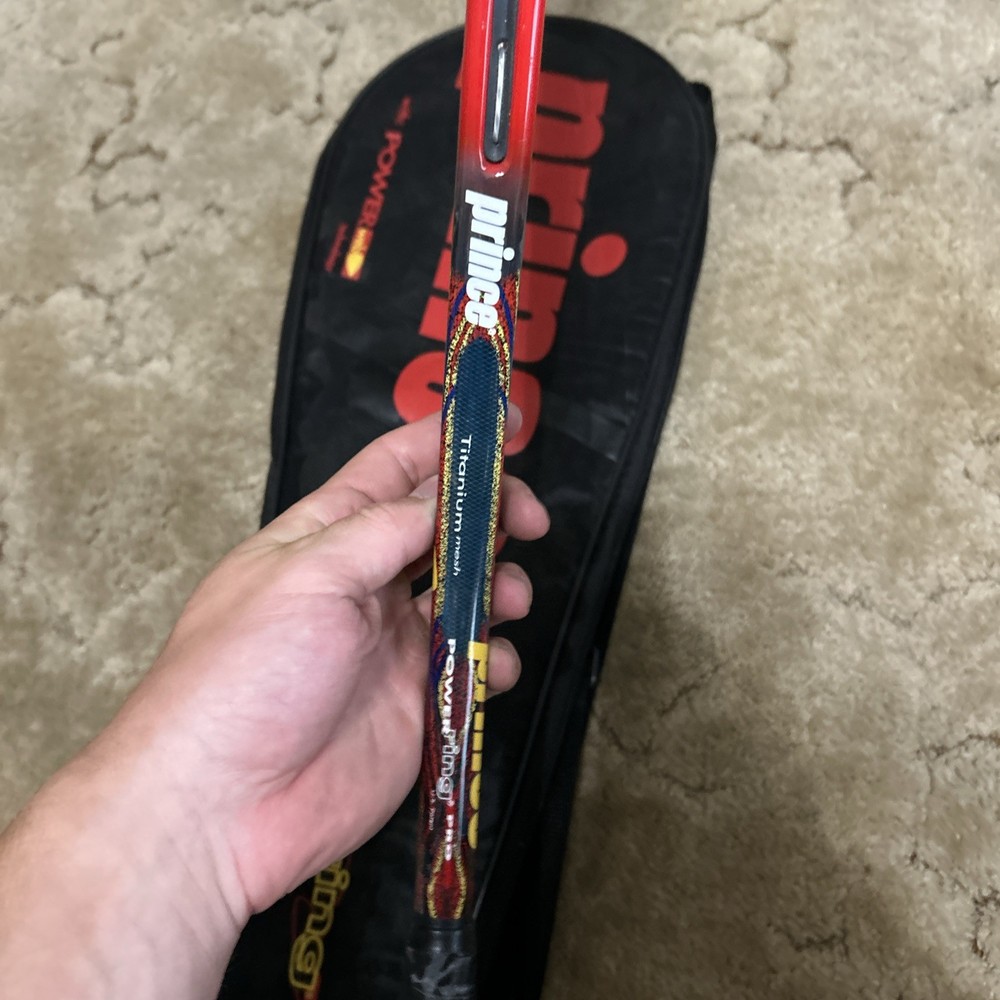 Genuine Prince Power Ring Pro Titanium Mesh Graphite Squash Racket *Needs Grip*