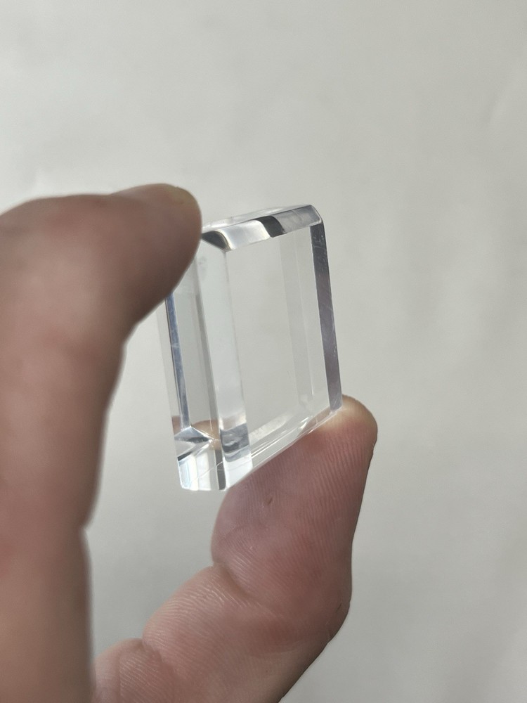 X30 Acrylic Display Stand - Square Base with Beveled Edge 3x3x1cm
