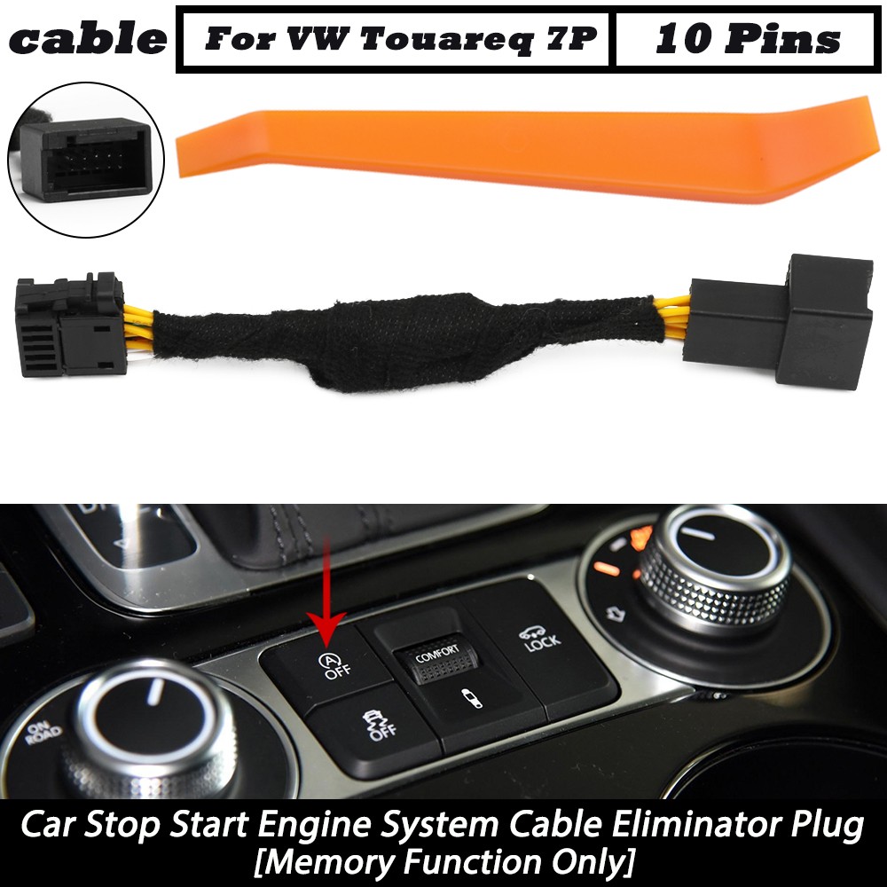Car Stop Start System Cable Eliminator Disable Adapter For VW Touarge 7P