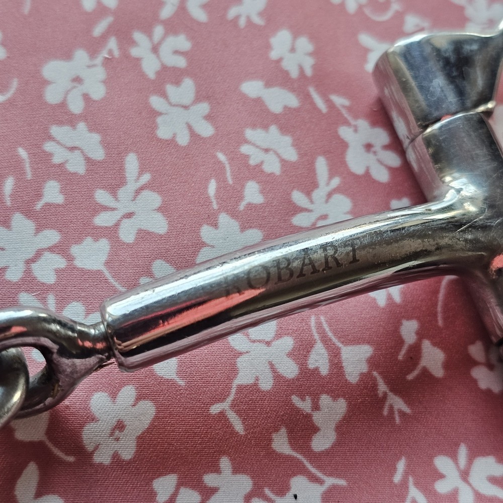 Robart Pinchless Bit Offset D Ring Snaffle Horse