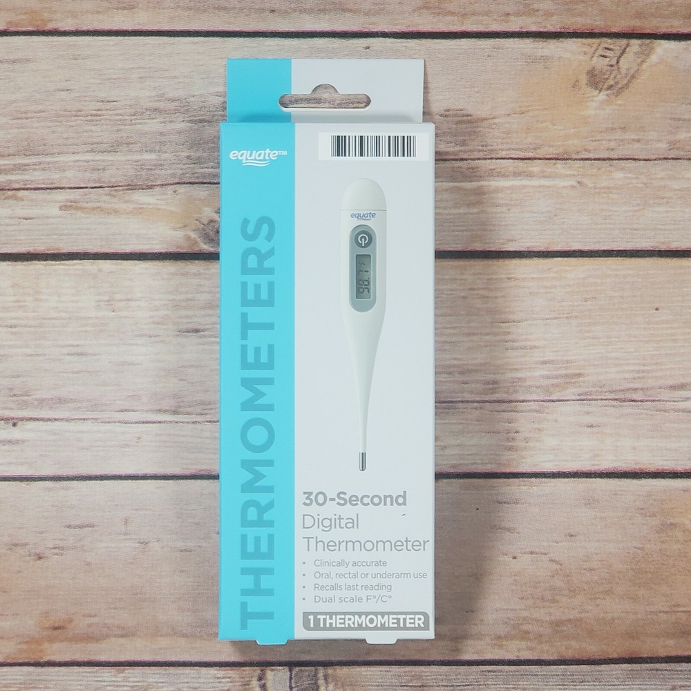 Equate 30 Second Digital Thermometer ASTM Standard E 1112 Automatic Shut-Off