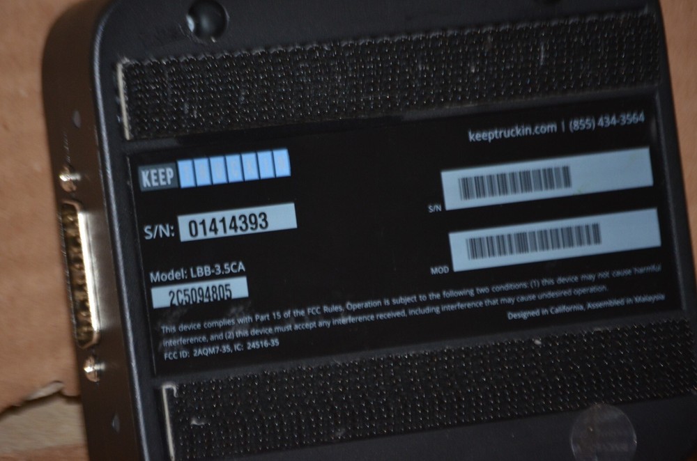 KEEP TRUCKIN KT LBB-3.5CA ELECTRONIC LOGGING DEVICE