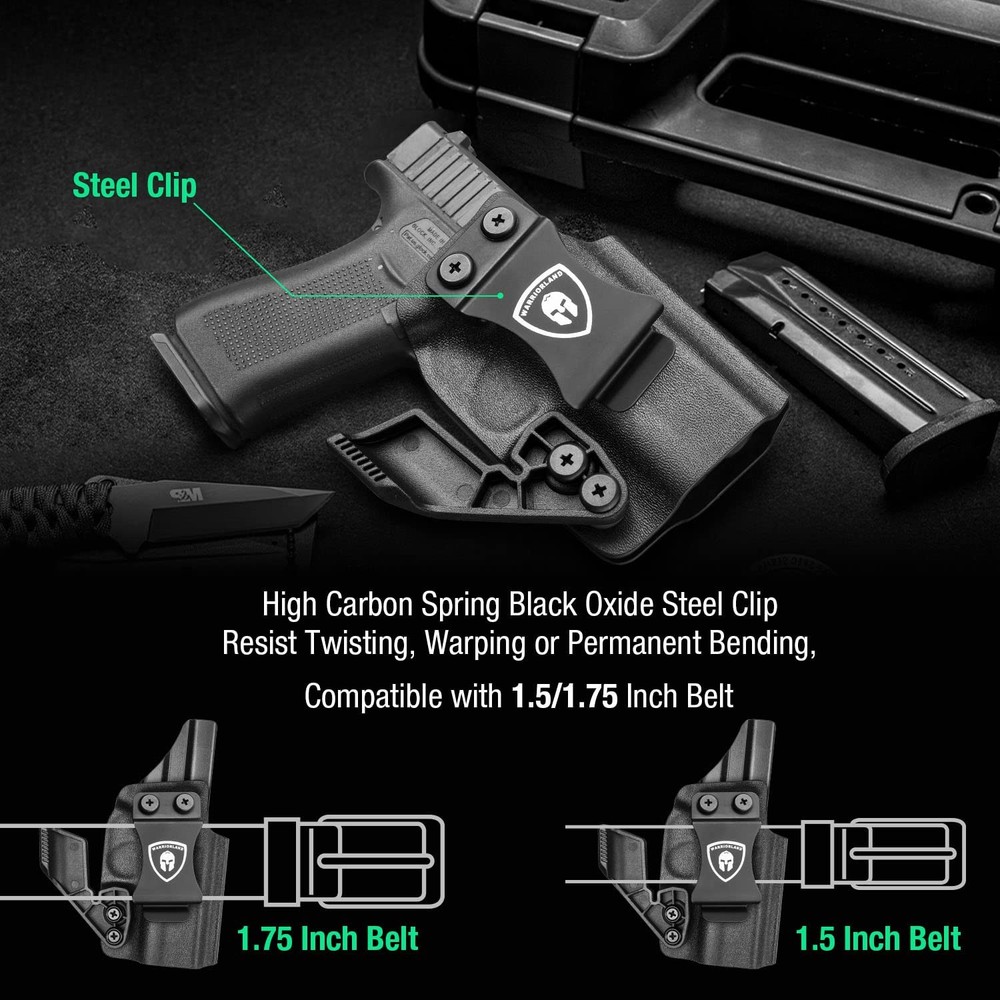 WARRIORLAND IWB Kydex Holster w/ Claw & Optic Cut for Springfield Hellcat
