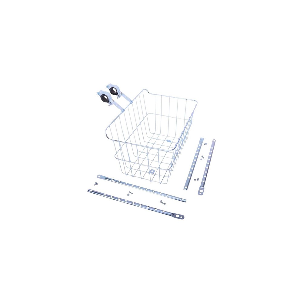 Wald 1512 Front Basket with Adjustable Legs, Silver