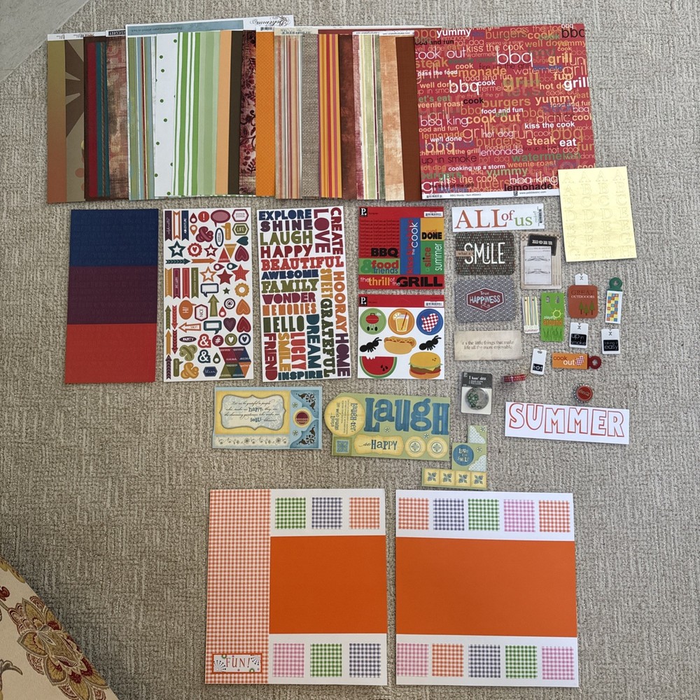 BBQ Themed Embellishments Kit