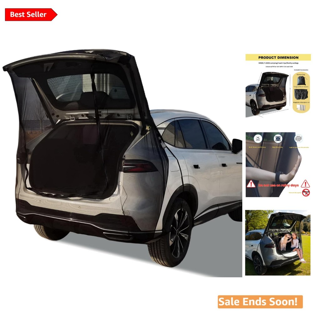 Universal Tailgate Mesh Screen for SUV & Van - Ventilation & Mosquito Protection