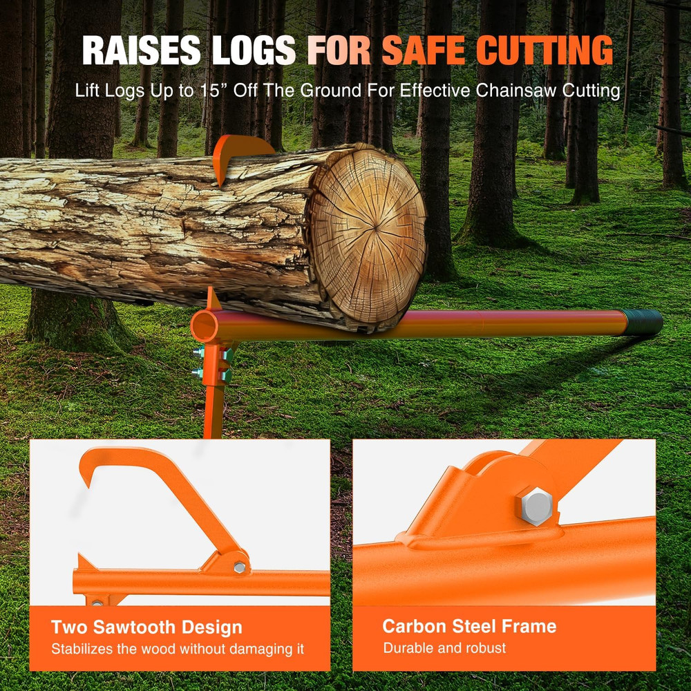 51" Cant Hook for Log Roller Logging Tools with Adjustable Steel Cant Hooks and