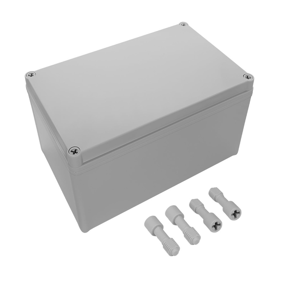 Compact Gray ABS Plastic Junction Box with Rating - Ideal for DIY Projects