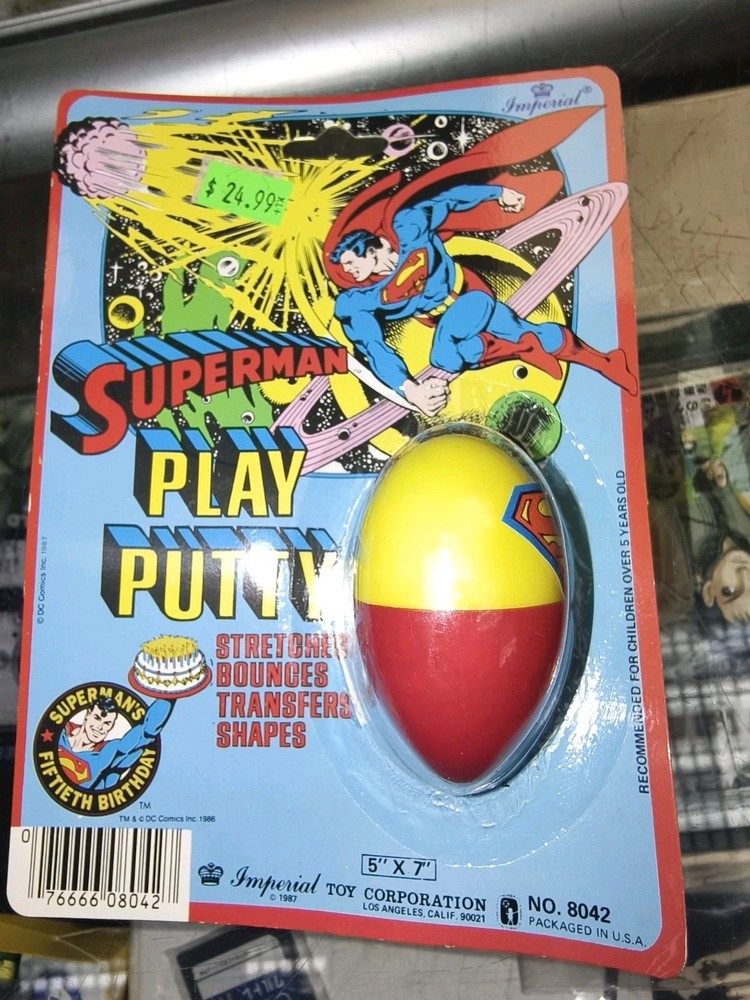 Superman Play Putty 1987 Imperial
