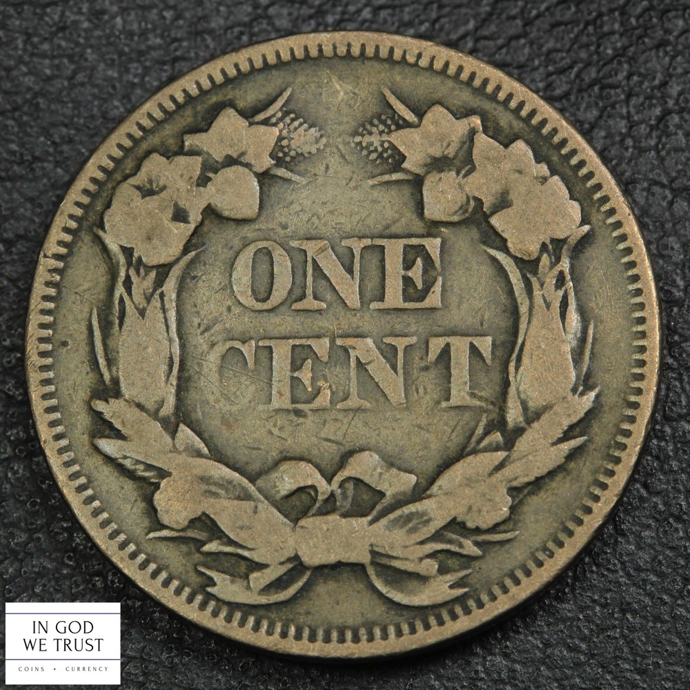 1857 Flying Eagle Cent 1C (Lamination Mint Error!)