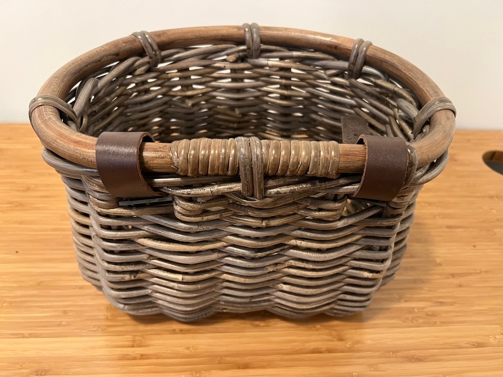 Nantucket Tuckernuck Front Basket Classic Shape Gray