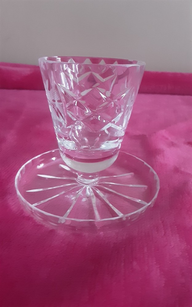 Cut Glass Match Holder W/Match Receiver.